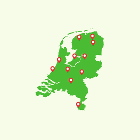 Topografie: Nederland - Land - Hoofdsteden