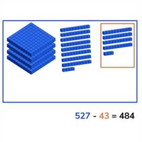 Subtraction to 1,000 crossing hundreds