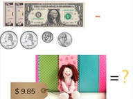 Subtraction with decimal numbers with 1 or 2 decimal places