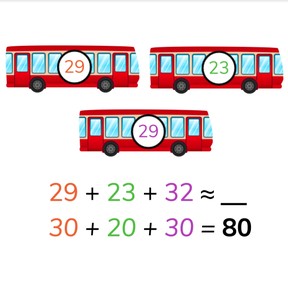 Estimate the sum to 100