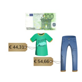 Schattend aftrekken met kommabedragen t/m 100 euro
