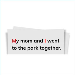 Capitalize first word and letter I