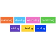 Kennen van de dagen van de week