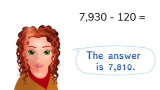 Subtraction to 10,000 without regrouping