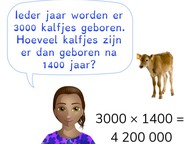 Vermenigvuldigen met eenvoudige getallen boven 1000