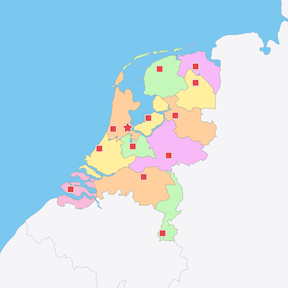 Topografie Nederland