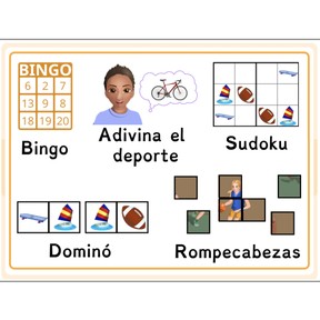 Pausas cerebrales con temática deportiva