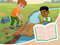 Leestekst Lente - (au of ou) Paul en Wout bouwen met hout