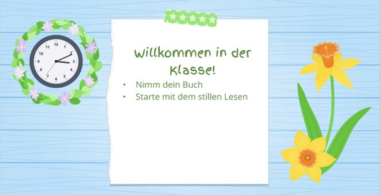 Begrüßen Sie Ihre Schüler*innen