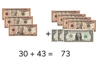 Addition to 100 with tens