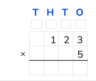 Standard algorithm with a number to 1,000