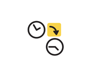 Elapsed time with analog clocks