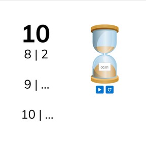 Math automaticity- decomposing 10