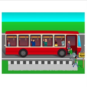 Subtraction to 10 via bus example