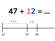 Adding to 100 by tens and ones without regrouping