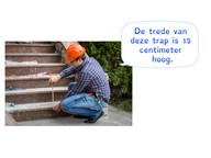 Aflezen van een meetinstrument in centimeter