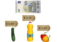 Schattend optellen met kommabedragen t/m 20 euro