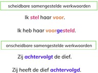 Samengestelde werkwoorden