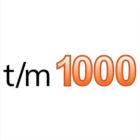 Kennen van de getallen t/m 1000