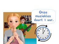 Kennen van de tijdsduur van een uur