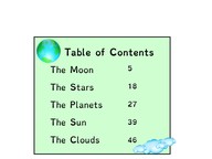 Text features: Table of contents