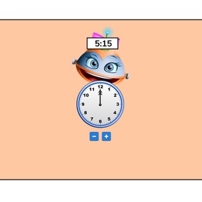 Writing Time: Analog Clock with Quarter Hours