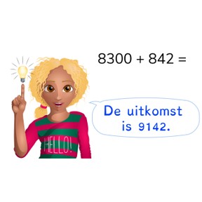 Optellen t/m 10.000 met overschrijding