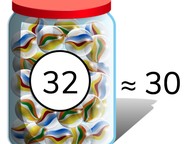 Rounding to the nearest ten- numbers to 50