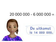 Aftrekken t/m 1.000.000.000 met eenvoudige getallen