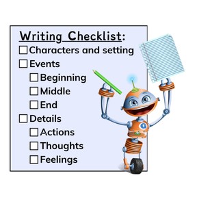 Write narratives that include actions, thoughts, and feelings