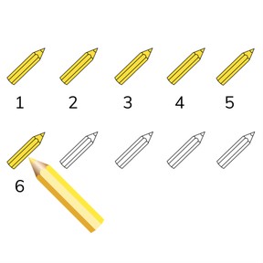 Color quantities 6 to 10
