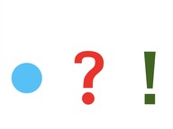 Recognize and name end punctuation