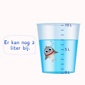 Aflezen van inhoud in liter