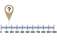 Number line to 1,000 with random numbers