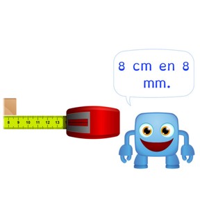 Aflezen van een meetinstrument in millimeter