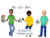 Handig aftrekken t/m 100 met drie of meer getallen