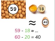 Estimate the difference to 100