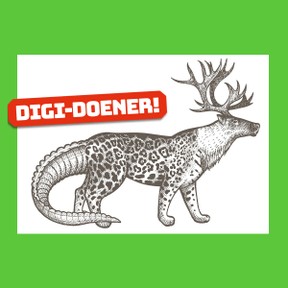 Digi-doener: Mens & natuur 2 | Dierenmix, van lijger tot gaap of scheit