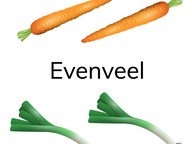 Herkennen van evenveel t/m 5
