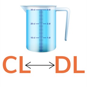Omrekenen van cl en dl