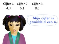 Berekenen van een gemiddelde van kommagetallen