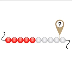 Recognizing to 10 on bead strings