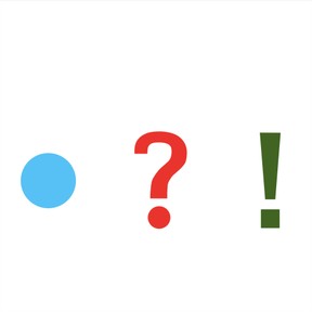 Recognize and name end punctuation