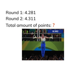 Addition with decimal numbers with 3 decimal places