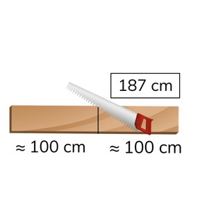 Schattend delen van een getal t/m 1000 door een getal <10