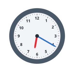Determining new time with analog clock with 10 and 5 minutes