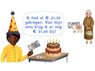 Optellen met kommabedragen t/m 100 euro