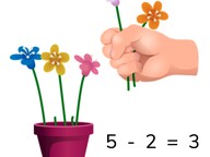 Recognizing subtraction problems to 5