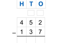 Subtraction to 1,000 using standard algorithm with regrouping 