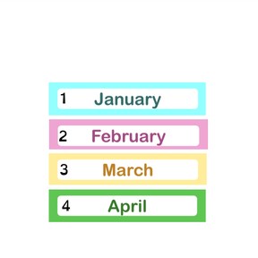 Months of the year